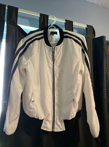 white and black Bomber New Look jacket Juinor Size Large - Picture 1 of 3
