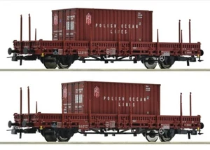 Roco PKP Stake Wagon Set 6600006 HO Scale DC - Picture 1 of 3