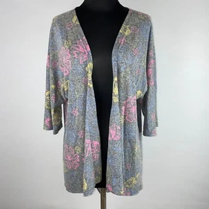 LuLaRoe Tracy S Strickjacke mit Blumenmuster Cocoon Oberteil DB - Bild 1 von 12
