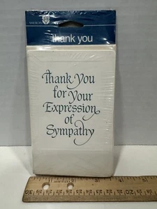 Vintage American Greetings Thank You For Sympathy Cards 8, New - Picture 1 of 4