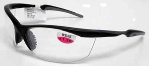 Mens glasses CLEAR Bifocal Reader Style 1.5x 2.0x Night Rider ANSI Z87 ! safety - Picture 1 of 3