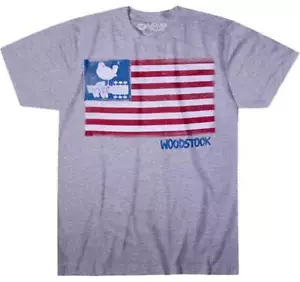WOODSTOCK - BANDERA AMERICANA - CAMISETA - TOTALMENTE NUEVA Y CON LICENCIA - 61835 - Imagen 1 de 1