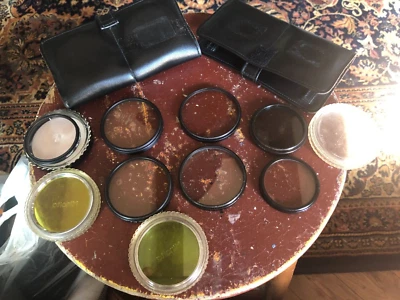 15 pcs Mixed  Filters Hoya Rokunar Tiffen HCE Minolta 9 lenses 2 pouches 4 cases - Image 1 of 4