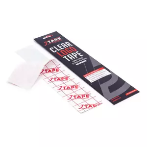 J Tape Clear Logo Tape 50mm x 300mm Car Emblem Adhesive x 10 Sheets - Picture 1 of 2