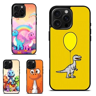 Funda antiarañazos mamá dinosaurio dibujos animados para iPhone SE4 16E 12 13 14 15 16 Pro Max Foto 1 de 4
