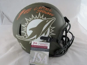 Jevon Holland Miami Dolphins Signed Autograph Full Size SALUTE TO SERVICE Helmet - Picture 1 of 6