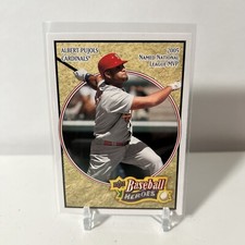 2008 Upper Deck Baseball Heroes Albert Pujols Named National League MVP Card 156