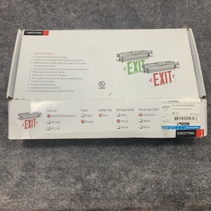 Thomas &Betts Recessed Or Surface Mount LED 6 Inch exit-Lit Exit Sign Red Letter - Picture 1 of 6