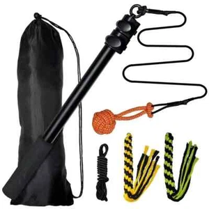 Extendable Interactive Dog Toy Teaser Wand Pet Flirt Pole Training Exercises - Picture 1 of 10