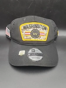 Gorra ajustada Washington Commanders New Era para hombre negra/camuflaje nueva ajustable  - Imagen 1 de 5