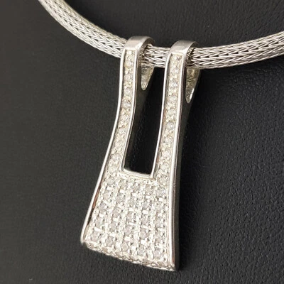 ⭐ Pierre Lang 925 Silber Anhänger Charmanhänger Halskette Kette Perle 212 ⭐ - Bild 1 von 2