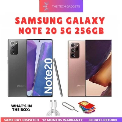 Samsung Galaxy Note 20 5G 256GB DUAL SIM Unlocked Smartphone Pristine UK MODEL - Image 1 of 4