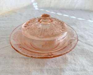 Rosa Depression Käse Butterdose Sharon Kohlrose - Bild 1 von 6