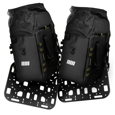 Bolsas de sillín para moto 2x SC-38 - Incluye placas de montaje - Volumen SCHNORR 76L Foto 1 de 4