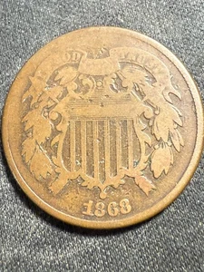 1868 Two Cent Piece   Lot # 1137 - Picture 1 of 3