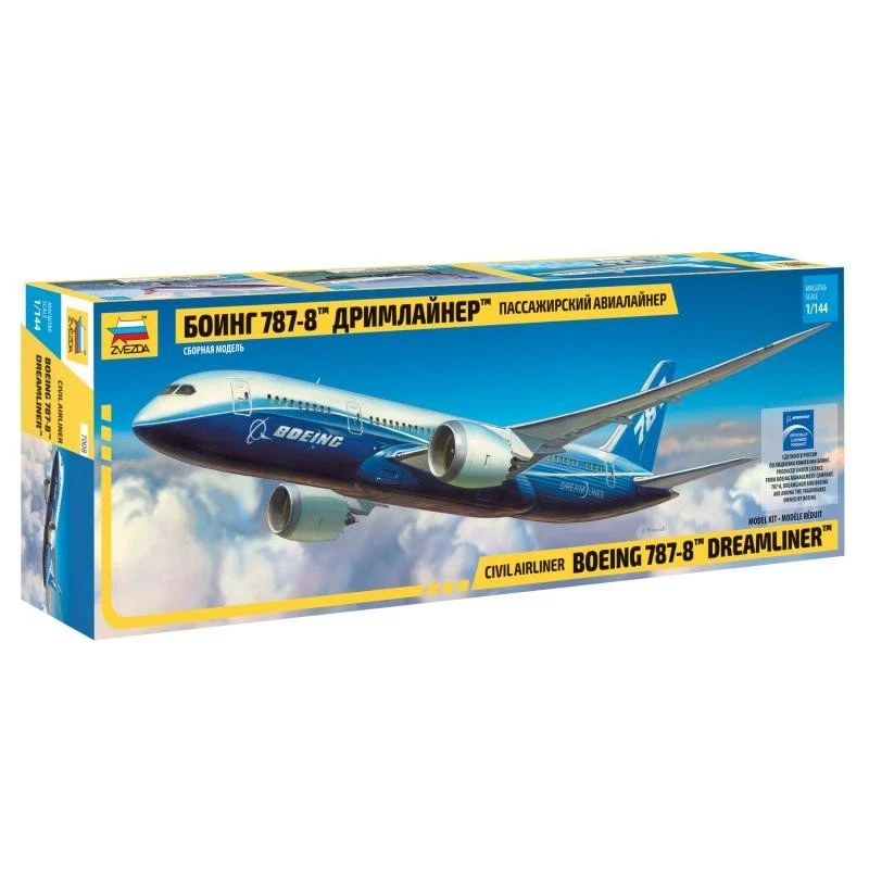 ZVEZDA 7008 MAQUETTE AVION DE LIGNE CIVIL BOEING 787-8 DREAMLINER 1/144 - Photo 1/1