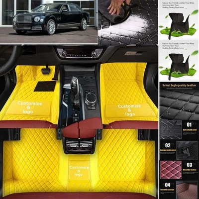 For Bentley Mulsanne Car Floor Mats FAnti-Slip Carpets Handmde Liners Foto 1 de 4