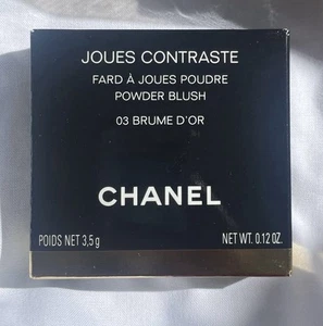 Chanel Joues Contraste Powder Blush 03 BRUME D'OR Light Brown Golden Shimmer - Picture 1 of 2