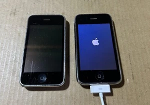 Qty. 2 - Used - For Parts Only - Apple iPhones 3GS - 8GB - Black & Silver A1303 - Picture 1 of 6