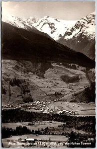 Pass-Thurn Strasse 1230 m Blick Geg Die Hohen Tavern Austria RPPC Photo Postcard - Picture 1 of 2