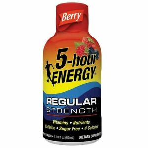 5 Hour Energy Shots, Berry, 12 Ct Box