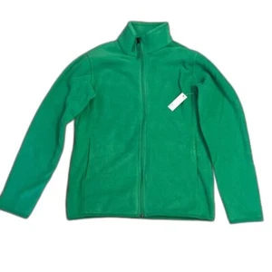 Amazon Essentials Polar Fleece Full Zip Mock Jacket Green Boy Size XL - Picture 1 of 4
