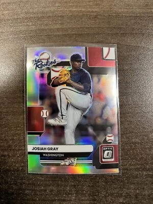 Josiah Gray The Rookies Silver Refractor Donruss Optic 2022 - Image 1 of 2