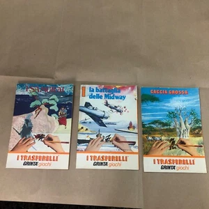 3 TRASFERELLI GRINTA GIOCHI:CACCIA GROSSA,I SAMURAI,LA BATTAGLIA MIDWAY - Foto 1 di 5