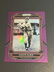 2023 Panini Prizm CHUCK KLEIN PURPLE PRIZM /99 !!  #182 PHILADELPHIA