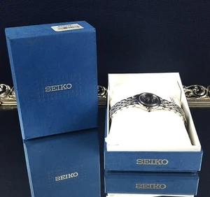 Seiko 7N82-0DH0 Ladies Watch Sapphire Crystal , 50 M, Stainless Steal/Black, JPN - Picture 1 of 12
