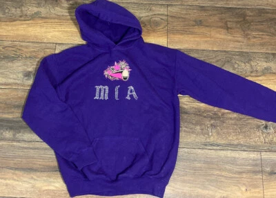 Mia Cheerleader Sudadera con Capucha Púrpura Adornada Bling Nombre MIA Niñas Talla Grande  Foto 1 de 2