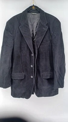 Blazer Banana Republic para hombre 40R negro ajuste a medida bolsillos de pana Foto 1 de 4