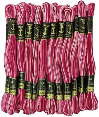 Anchor Cotton Thread Stranded Floss Hand Embroidery Threads Cross Stitch Magenta - Image 1 of 4