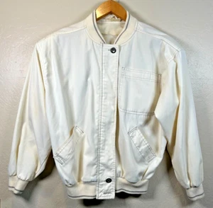 VTG 80s Hunter's Glen Women's Med Jacket Shoulder Pads Button & Zip Made in USA - Picture 1 of 9