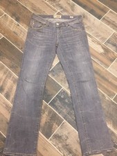MEK Denim Haboro Straight Jeans Gray Wash Distressed 28x34