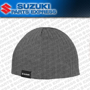 NEW SUZUKI SUZ BEANIE GRAY GREY 100% ACRYLIC KNIT HAT 990A0-17180 - Picture 1 of 4