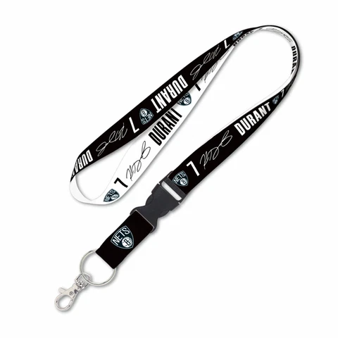 KEVIN DURANT BROOKLYN NETS LANYARD KEY CHAIN DETACHABLE BUCKLE 1" W 22" L Cover