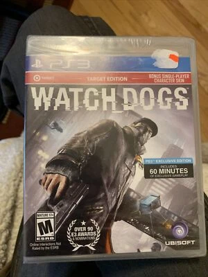 Watch Dogs Target Edition (Sony Playstation 3, 2014) Sealed RARE - Image 1 of 2