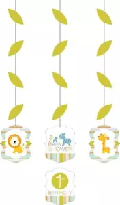 Happi Jungle Safari Animals Cute Baby Shower Party Decoration Hanging Cutouts - Picture 1 of 1