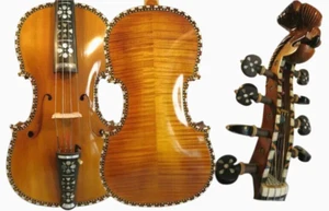 Violín noruego de lujo, viola de 17", 4+5 cuerdas Handanger Concierto Viola d'Amore - Imagen 1 de 9