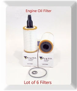 6x Engine Oil Filter Fits:Mann HU7025Z Mercedes Benz C CL CLS E GL GLE ML R S SL - Picture 1 of 3