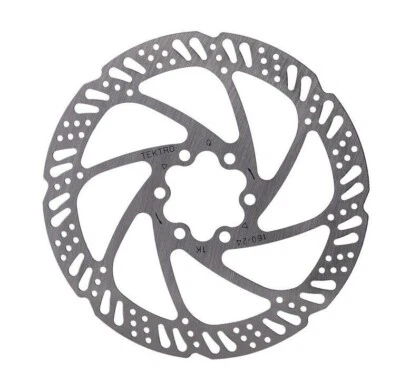 TEKTRO TR 160-24 Ola Disco de Freno 160MM 6-Loch Plata MTB Grava Road - Nuevo - Imagen 1 de 4