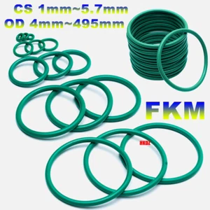 Metric Fluorine Rubber FKM O Rings Seals Gasket High Temp 1~5.7mm Cross Section - Picture 1 of 16