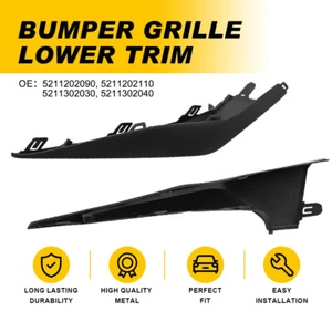 For 2020-2022 Toyota Corolla XSE SE Front Bumper Lower Grille Trim Molding Pair - Picture 1 of 6