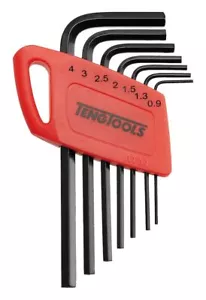 Juego de llaves hexagonales mini métricas en forma de L Teng Tools de 7 piezas (0,9 mm a 4 mm) - 1477 mm - Imagen 1 de 1