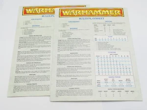 GW WARHAMMER REGOLE FOGLI DI GIOCO X 2. 4° EDIZIONE. VERDE 1628 - Foto 1 di 1