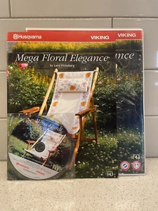 Husqvarna Wikinger Maschine Stickmuster #143 - Mega Blumenmuster Eleganz Disc/CD - Bild 1 von 12
