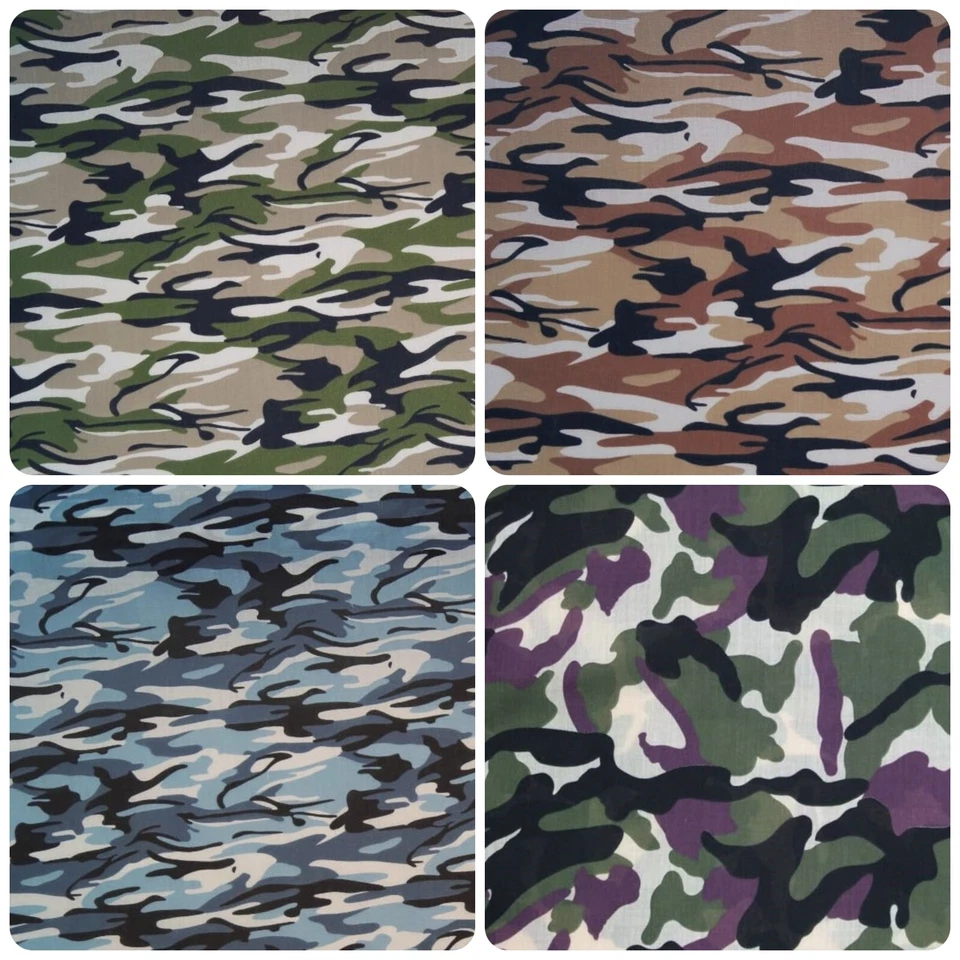 Premium Quality Polycotton Fabric Army Military Camouflage Camo Children Kids - Image 1 of 1