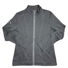 Callaway Jacket Womens Medium Full Zip Weather Series Gray Pockets Mock Neck