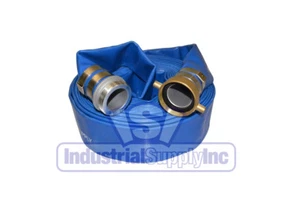 Water Discharge Hose | 3" x 50 FT | Blue | Pin Lug | Import | Free Shipping - Picture 1 of 1